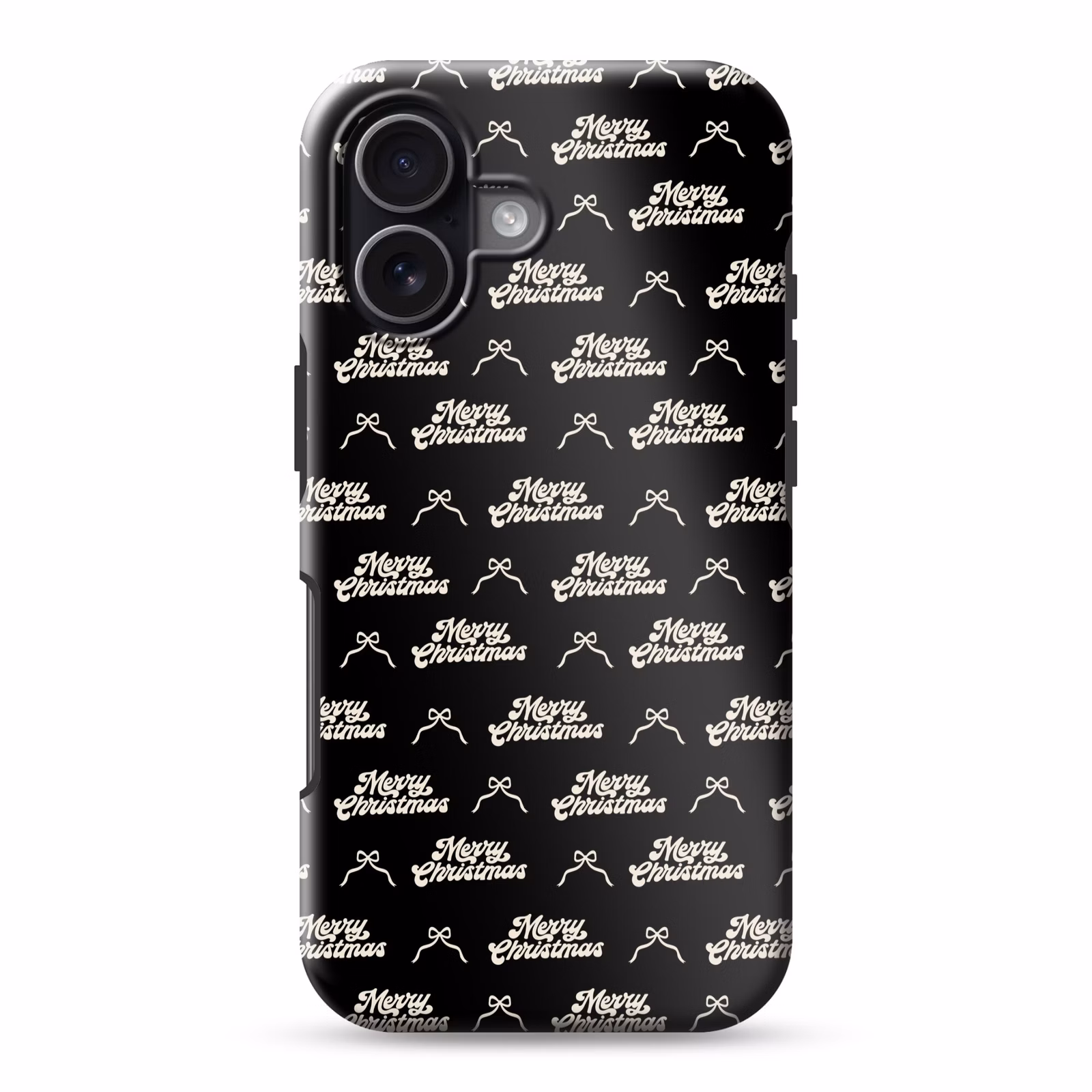 Telefoonhoesje Toughcase - Tekst - Zwart - Wit - Strik — 1