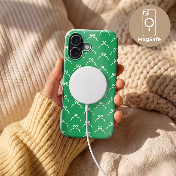 Telefoonhoesje Toughcase - Strik - Kerst - Groen - Wit — 8