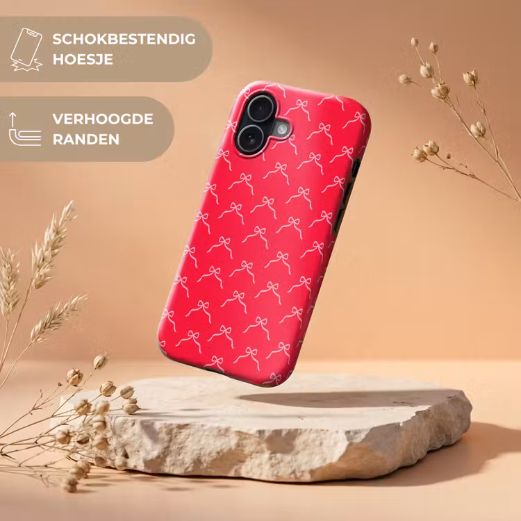 Telefoonhoesje Toughcase - Strik - Rood - Kerst — 5