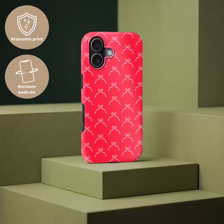 Telefoonhoesje Toughcase - Strik - Rood - Kerst — 7