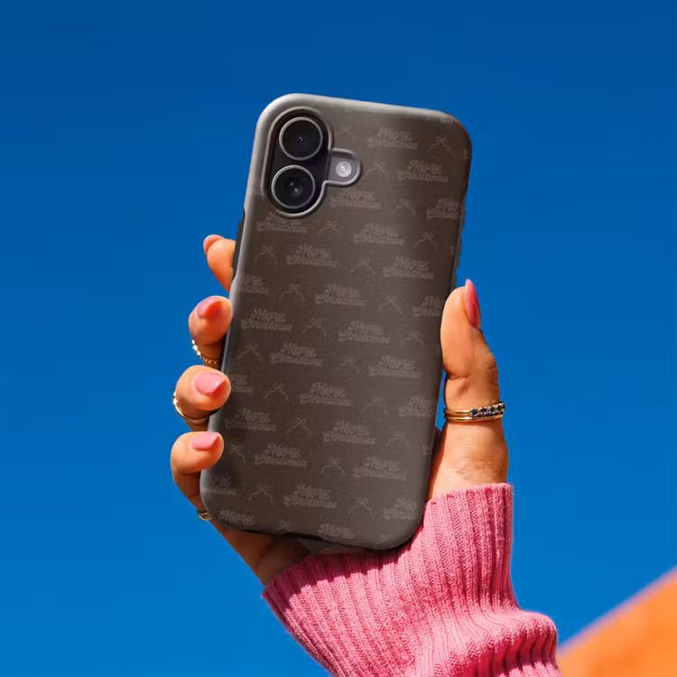 Telefoonhoesje Toughcase - Tekst - Bruin - Strik — 2