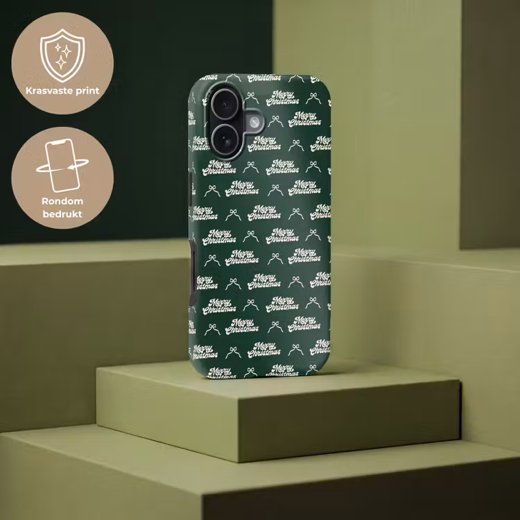 Telefoonhoesje Toughcase - Tekst - Groen - Wit - Tekst — 7
