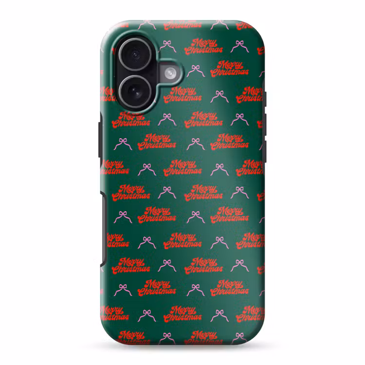 Telefoonhoesje Toughcase - Tekst - Roze - Rood - Groen - Strik — 1