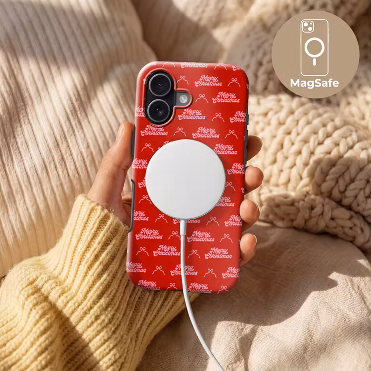 Telefoonhoesje Toughcase - Tekst - Strik - Roze - Rood — 8