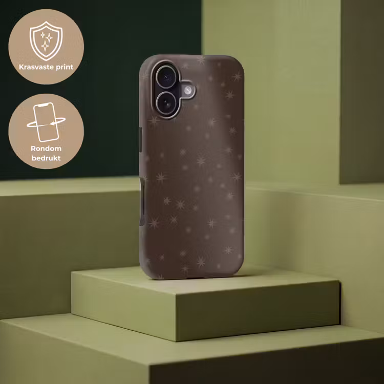 Telefoonhoesje Toughcase - Bruin - Sterren - Kerst — 7