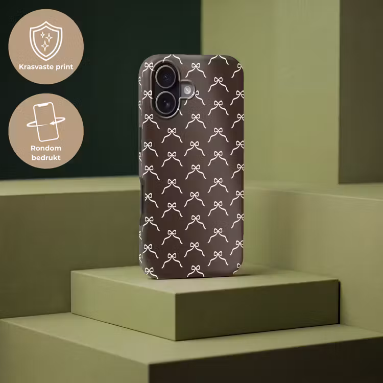 Telefoonhoesje Toughcase - Bruin - Strik - Kerst — 7