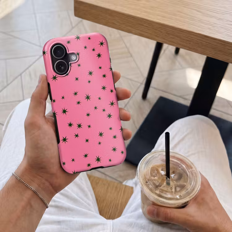 Telefoonhoesje Toughcase - Ster - Groen - Roze - Kerst — 4