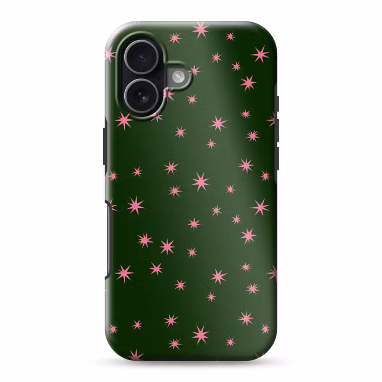 Telefoonhoesje Toughcase - Ster - Roze - Groen - Kerst — 1