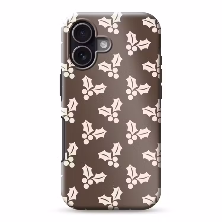 Telefoonhoesje Toughcase - Hulst - Bruin - Kerst — 1