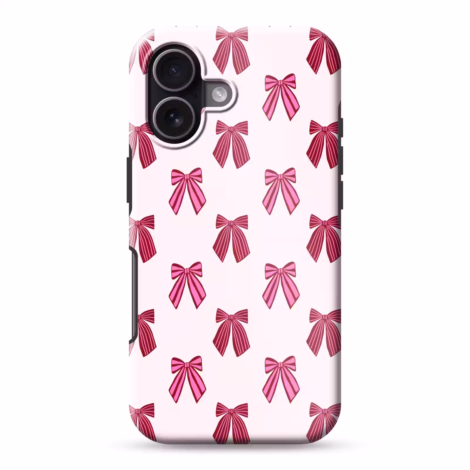 Telefoonhoesje Toughcase - Strikken - Kerst - Roze — 1