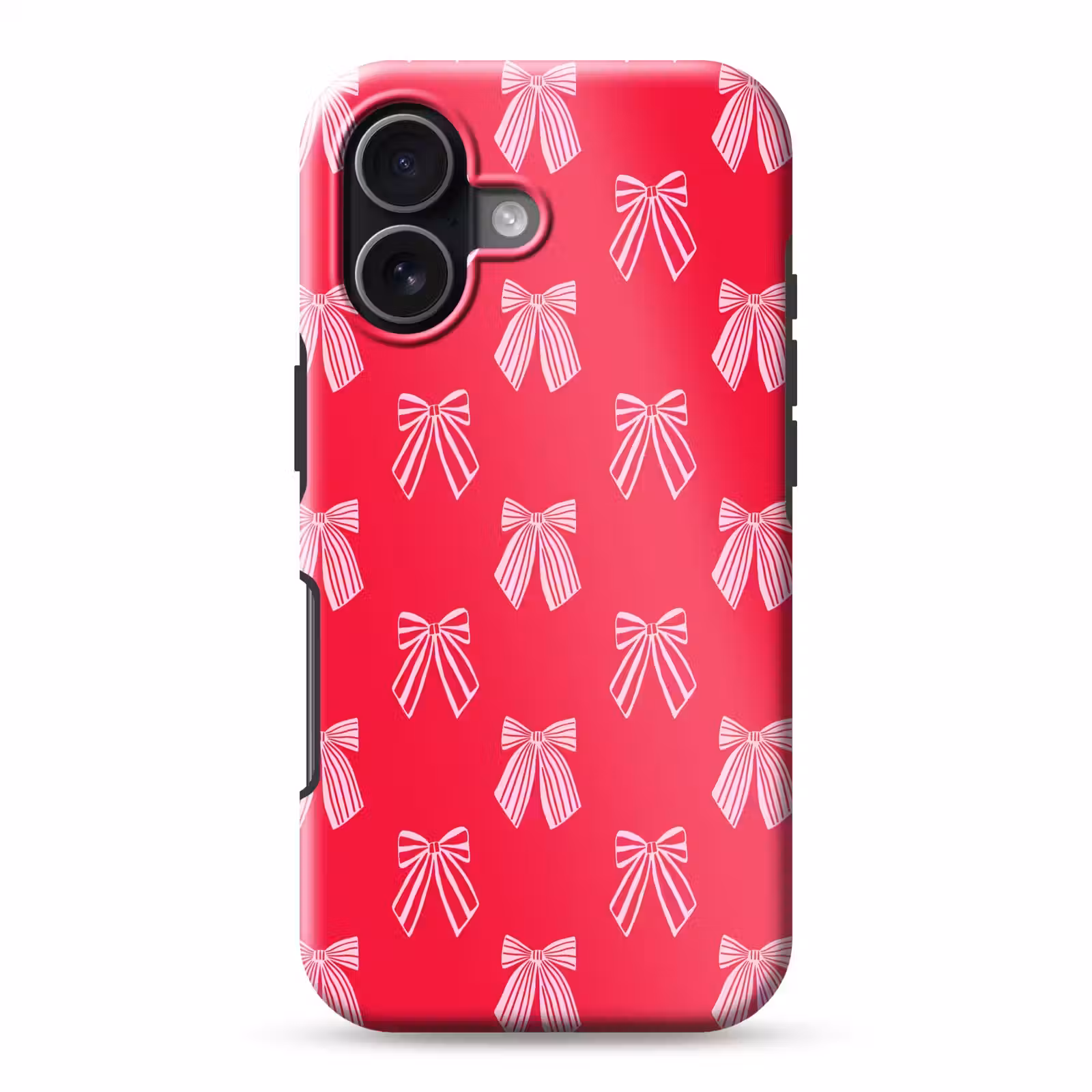 Telefoonhoesje Toughcase - Strikken - Kerstmis - Rood - Roze — 1