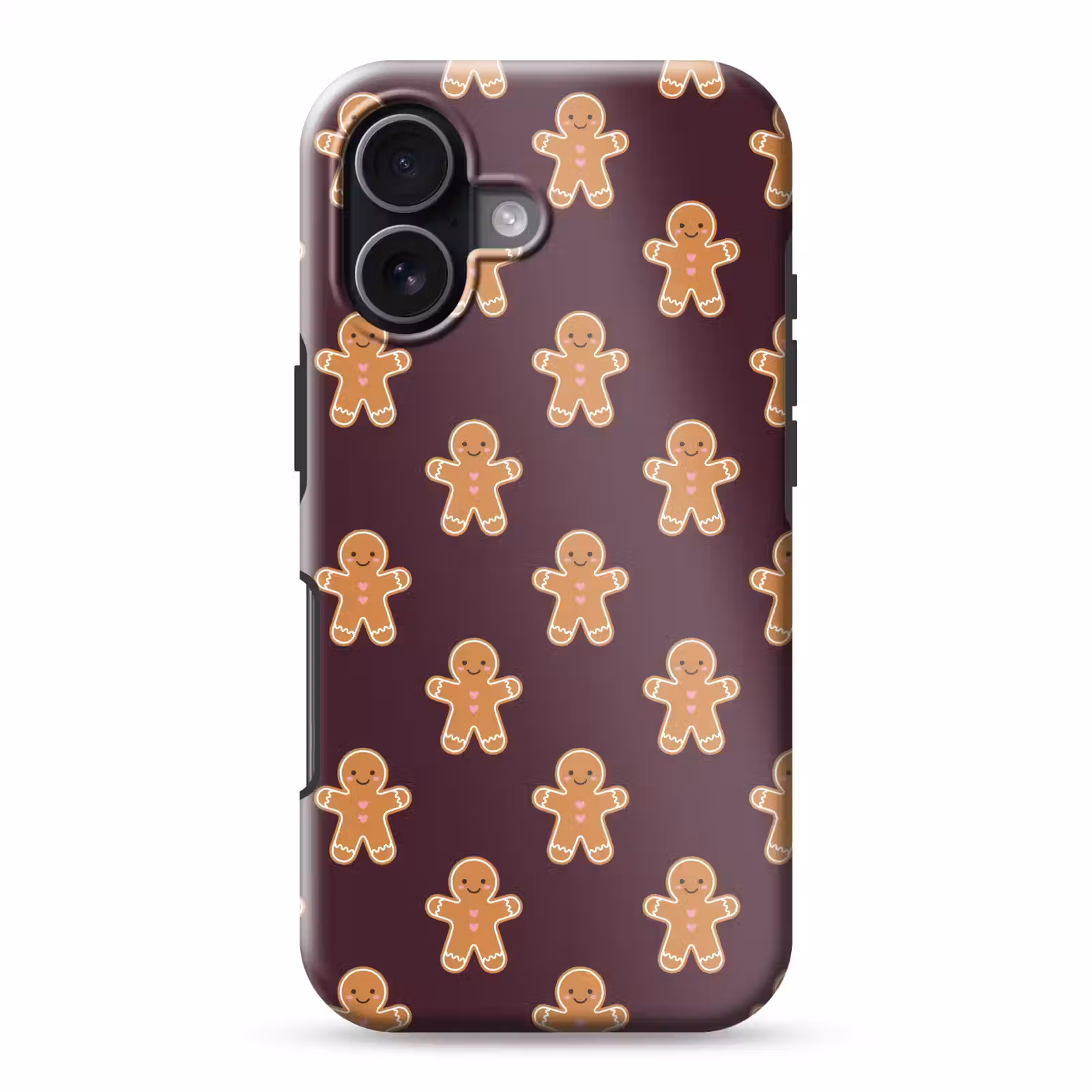 Telefoonhoesje Toughcase - Peperkoek - Kerst - Burgundy — 1