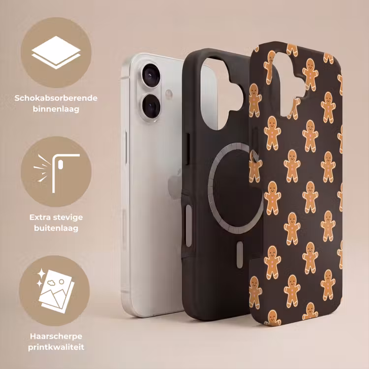 Telefoonhoesje Toughcase - Peperkoek - Bruin - Kerst — 3