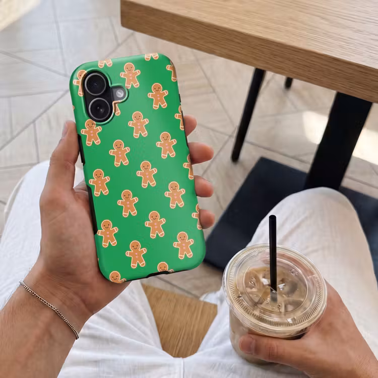 Telefoonhoesje Toughcase - Peperkoek - Kerst - Neon - Groen — 4