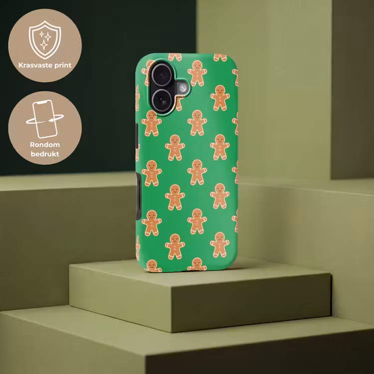 Telefoonhoesje Toughcase - Peperkoek - Kerst - Neon - Groen — 7