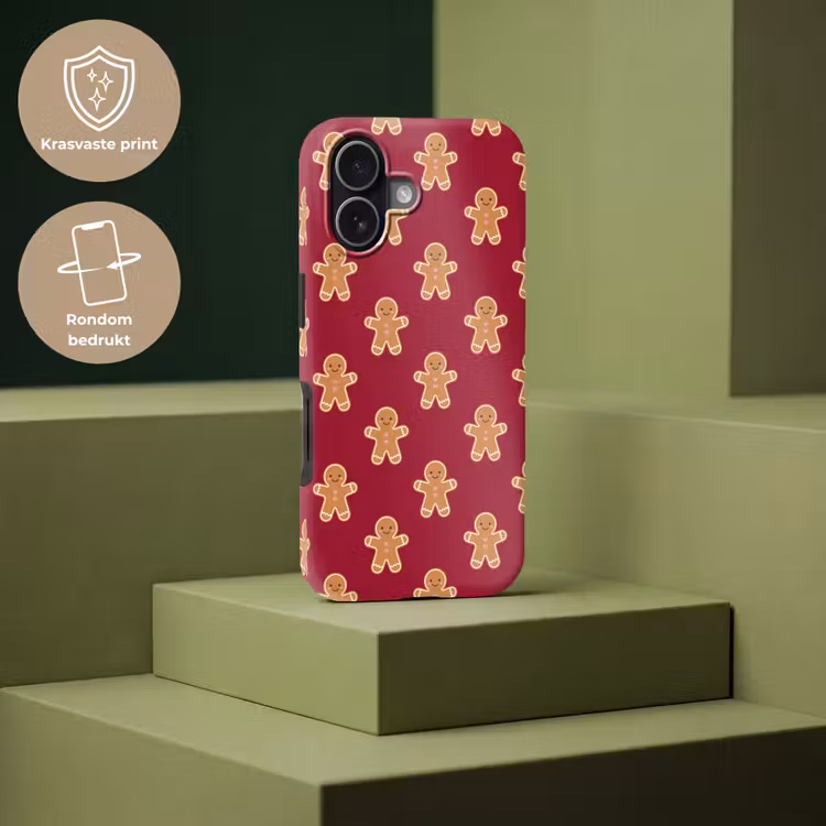 Telefoonhoesje Toughcase - Peperkoek - Kerst - Rood — 7