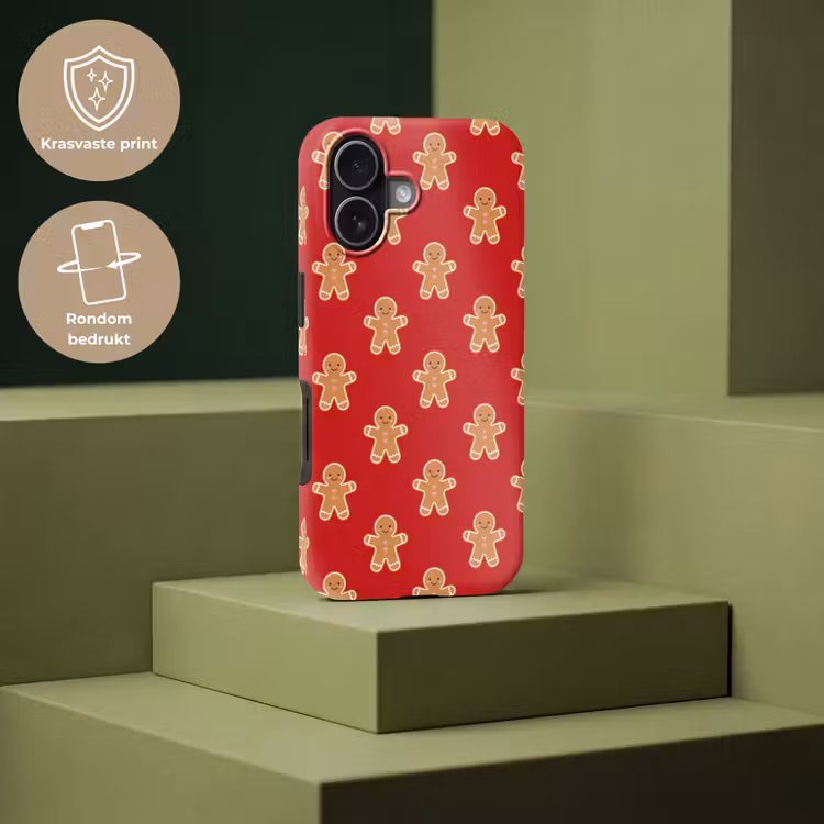 Telefoonhoesje Toughcase - Peperkoek - Kerst - Rood — 7