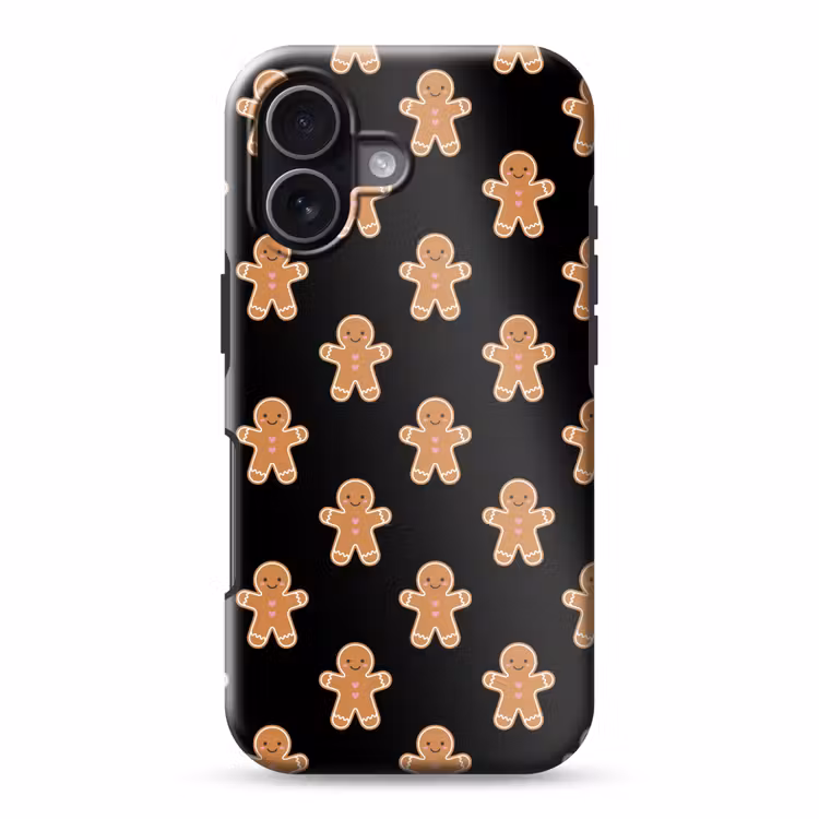 Telefoonhoesje Toughcase - Peperkoek - Kerst - Zwart — 1