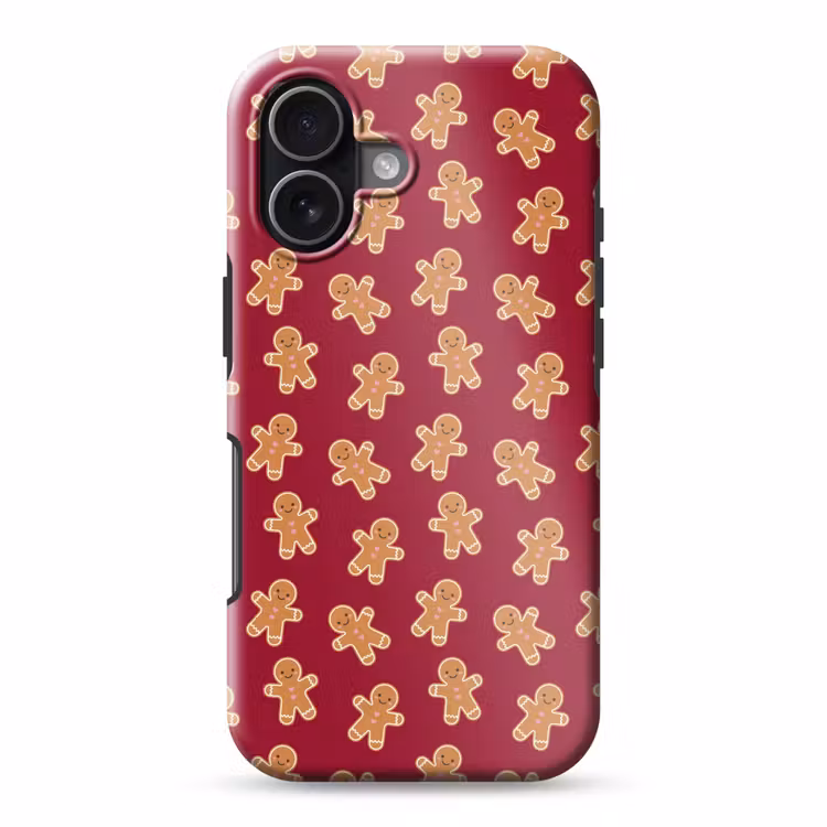 Telefoonhoesje Toughcase - Peperkoek - Rood - Bruin - Kerst — 1