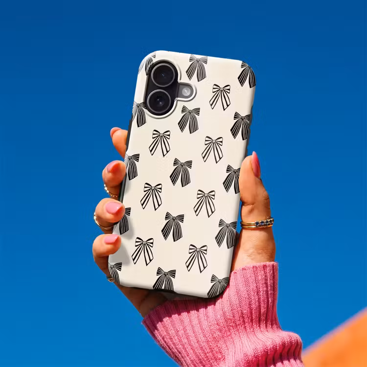 Telefoonhoesje Toughcase - Strikken - Kerst - Zwart — 2