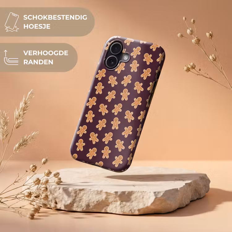 Telefoonhoesje Toughcase - Burgudy - Peperkoek - Kerst — 5