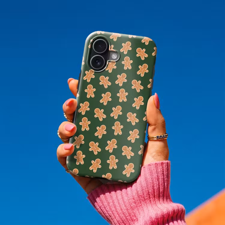 Telefoonhoesje Toughcase - Peperkoek - Kerst - Groen - Bruin — 2