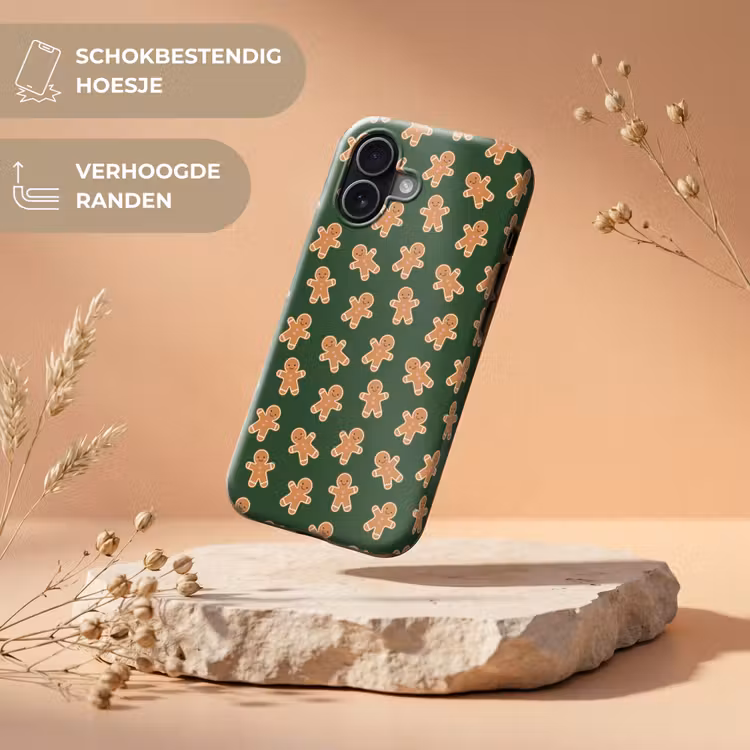Telefoonhoesje Toughcase - Peperkoek - Kerst - Groen - Bruin — 5