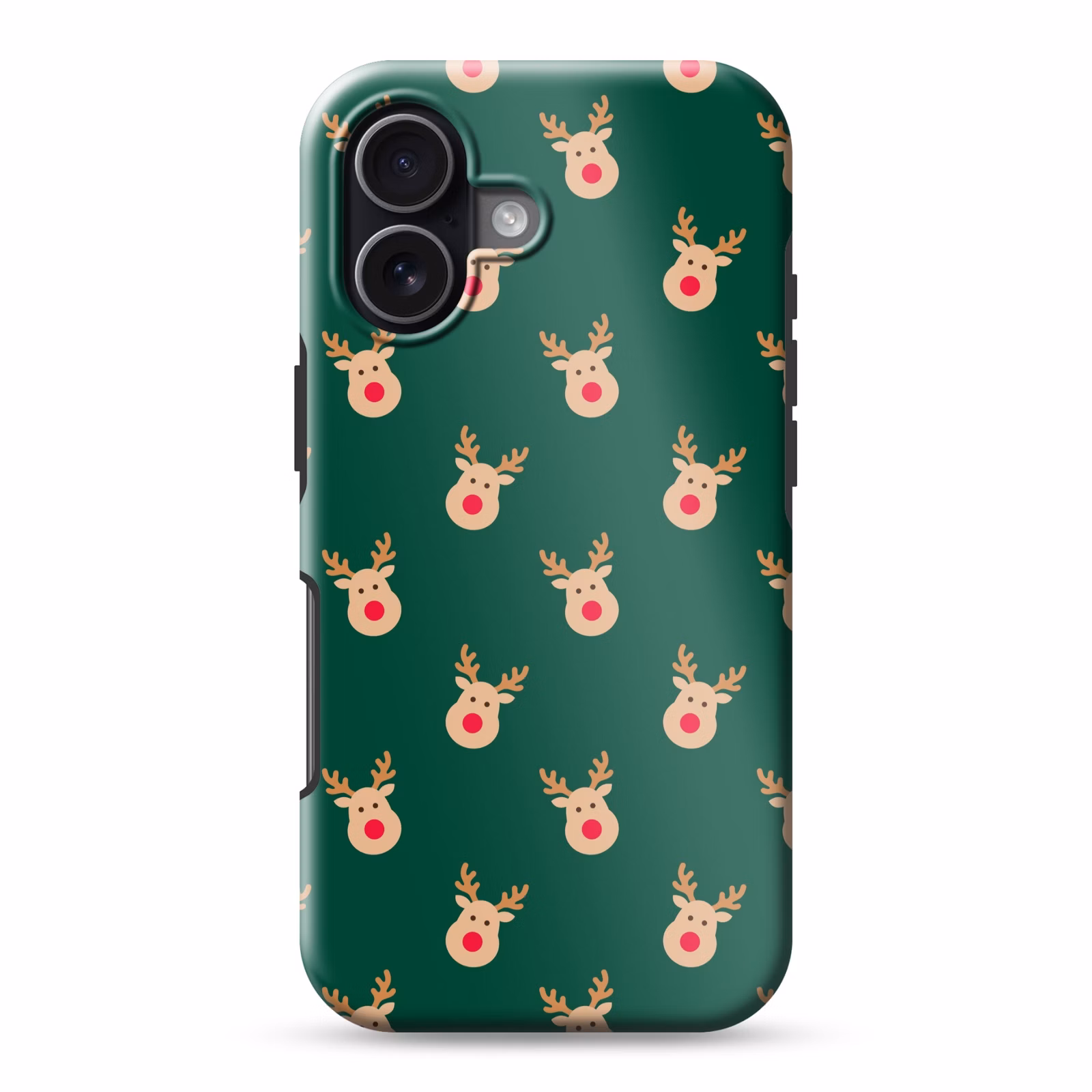 Telefoonhoesje Toughcase - Rendieren - Kerst - Groen — 1