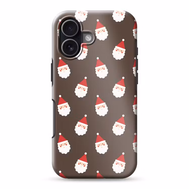 Telefoonhoesje Toughcase - Kerstman - Kerst - Bruin — 1