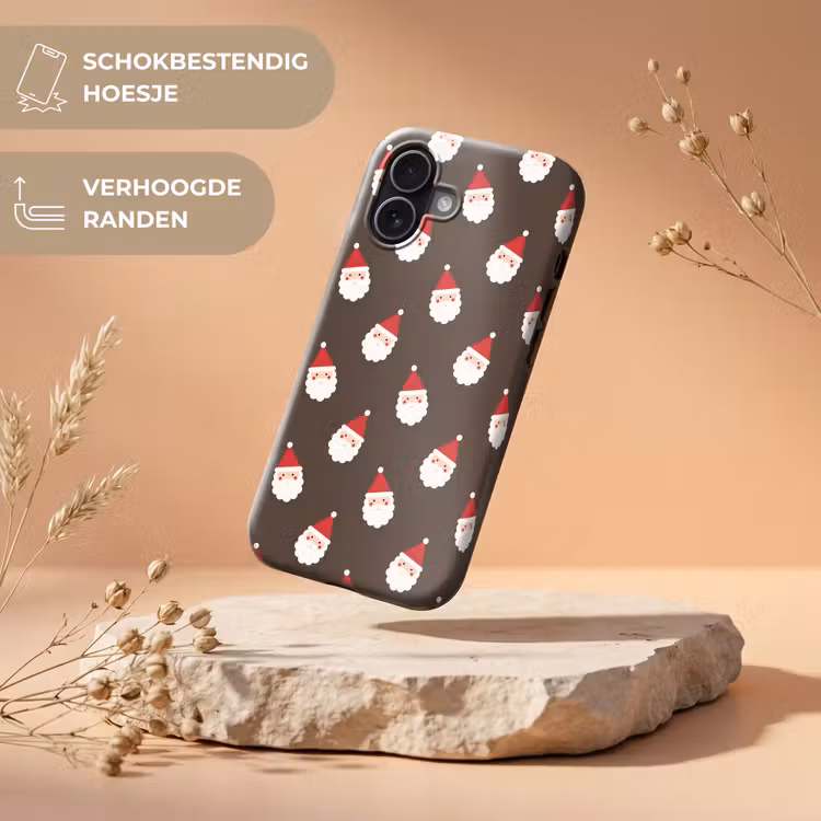 Telefoonhoesje Toughcase - Kerstman - Kerst - Bruin — 5