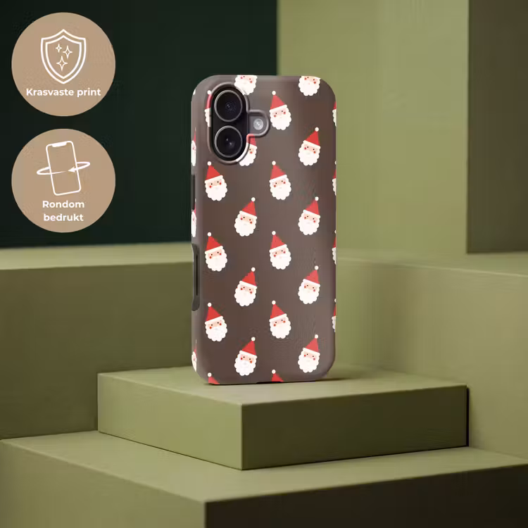 Telefoonhoesje Toughcase - Kerstman - Kerst - Bruin — 7