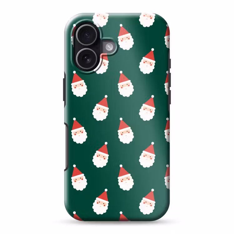 Telefoonhoesje Toughcase - Kerstman - Kerst - Groen — 1