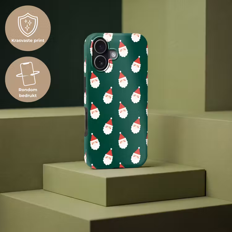 Telefoonhoesje Toughcase - Kerstman - Kerst - Groen — 7