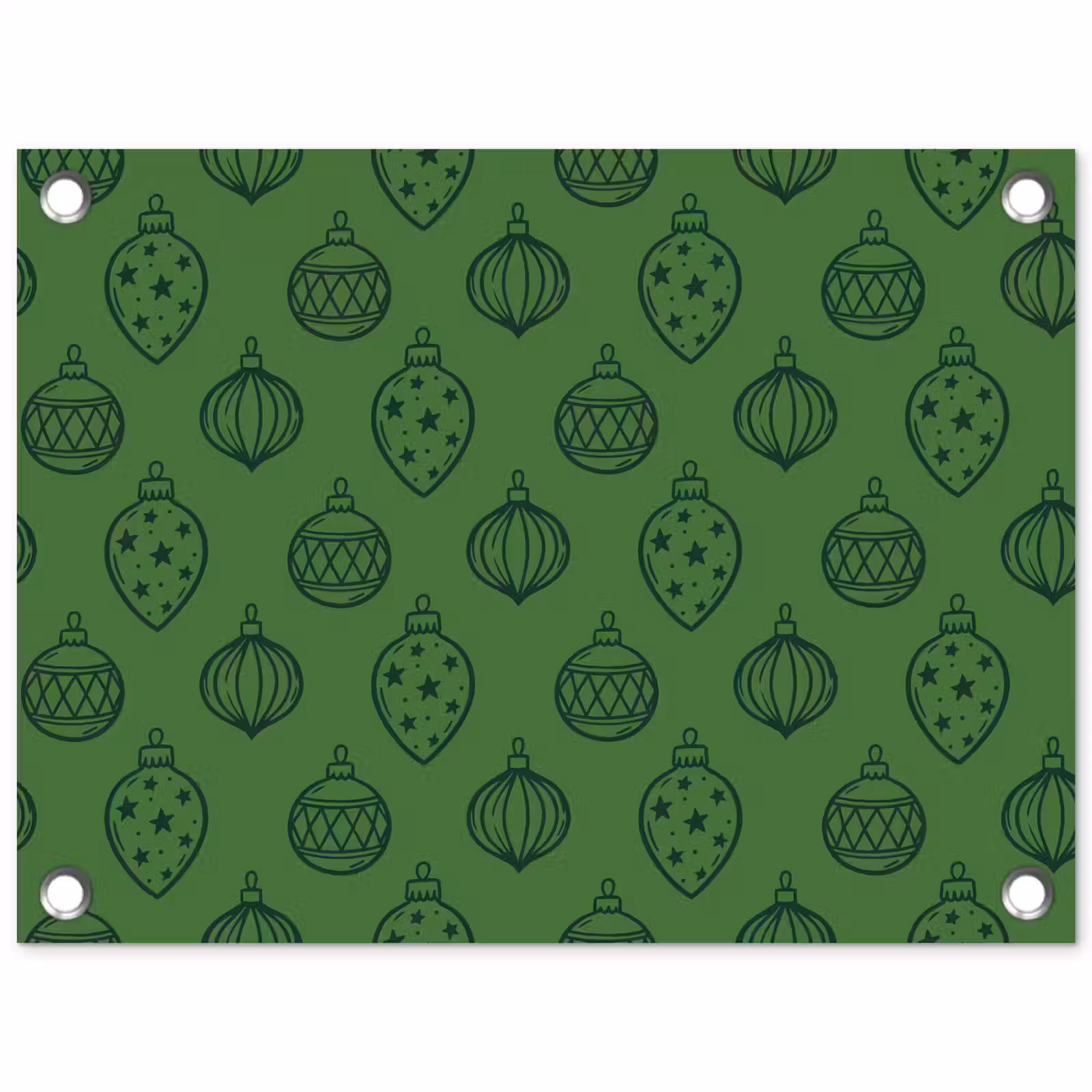 Tuinposter - Kerstbal - Kerst - Groen — 1