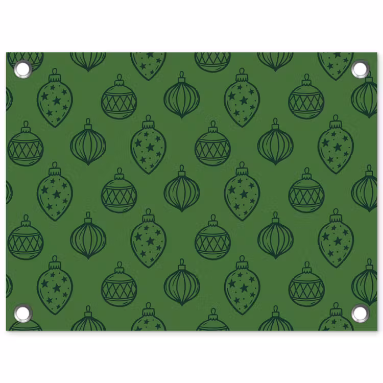 Tuinposter - Kerstbal - Kerst - Groen — 1