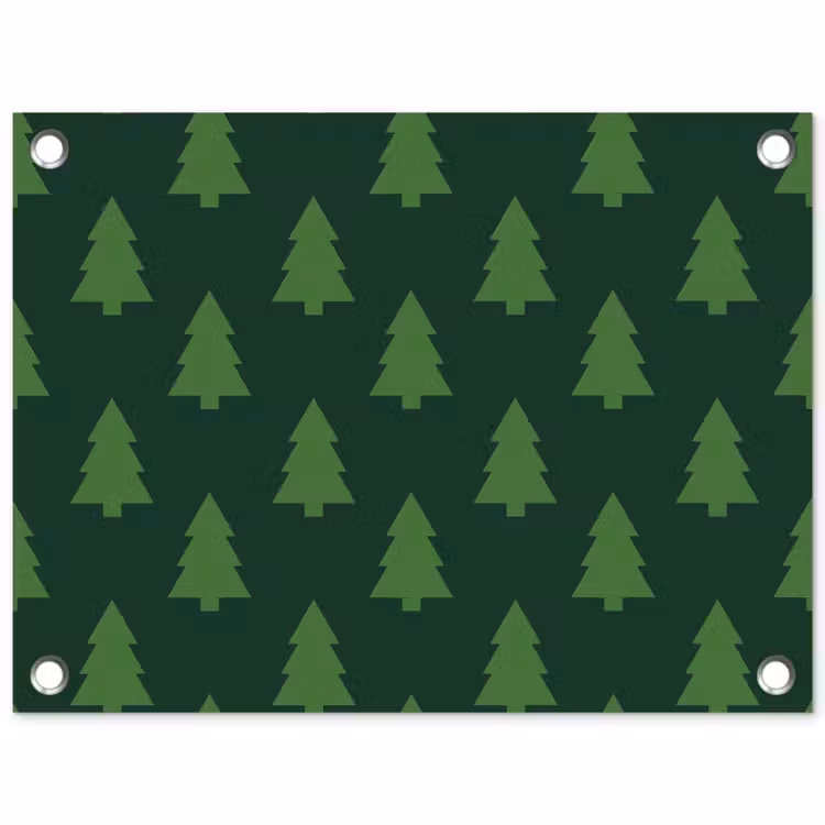 Tuinposter - Kerstboom - Groen - Kerst — 1