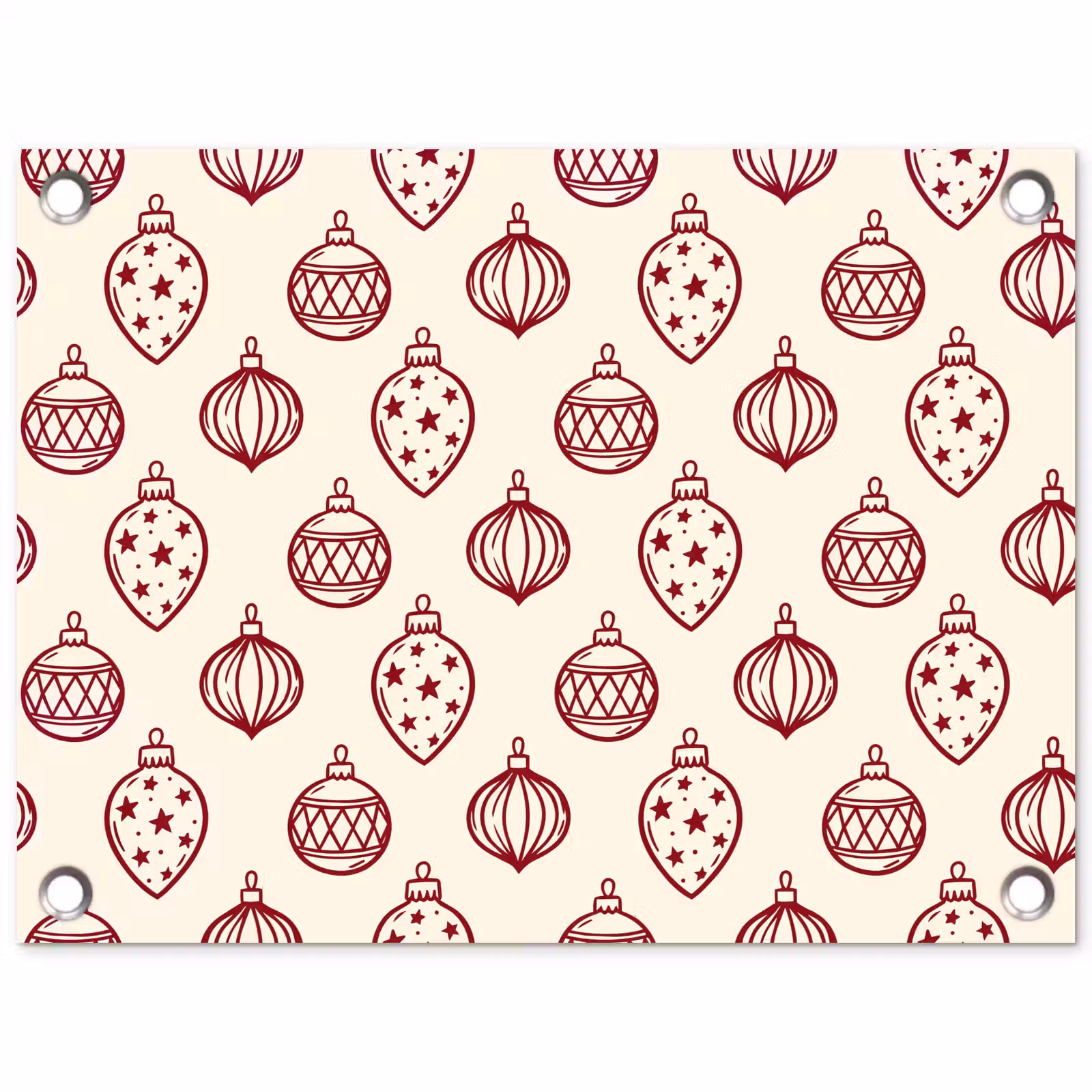 Tuinposter - Kerstbal - Rood - Kerst — 1