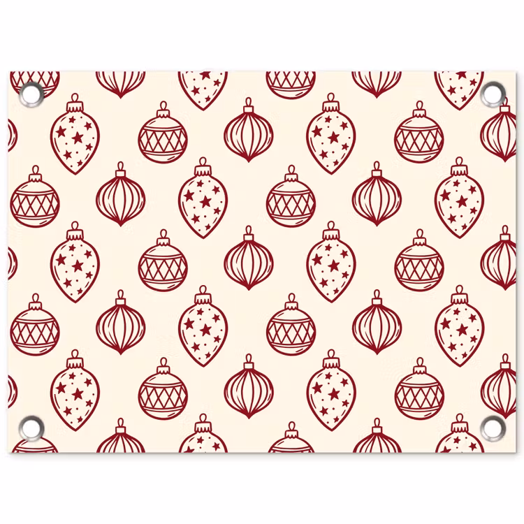 Tuinposter - Kerstbal - Rood - Kerst — 1