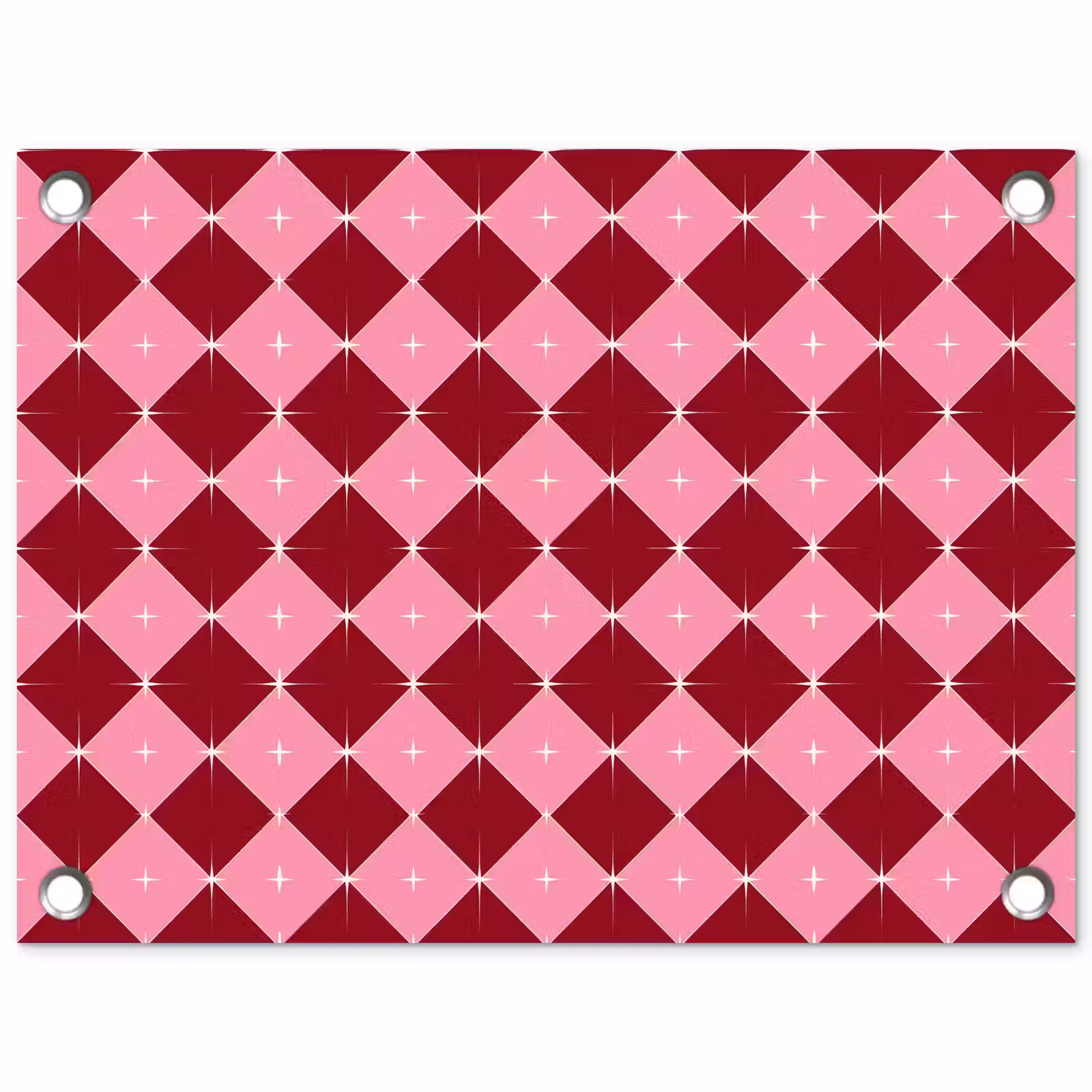 Tuinposter - Ster - Rood - Roze - Kerst — 1
