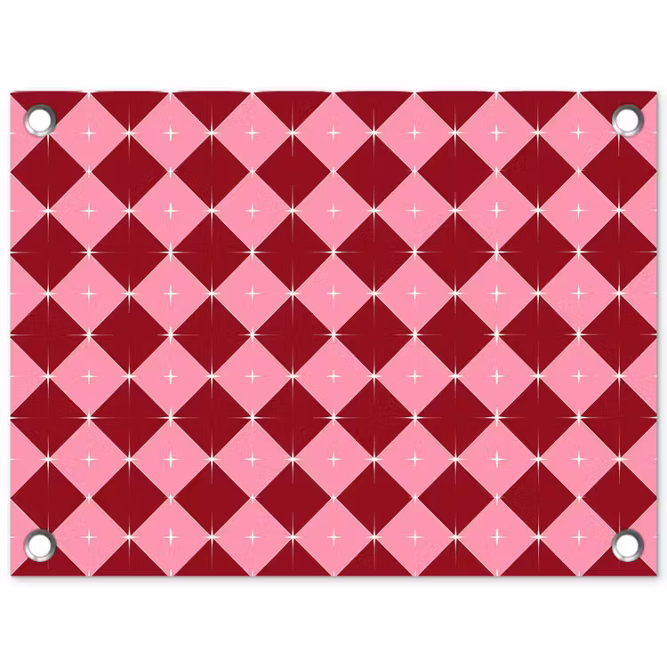 Tuinposter - Ster - Rood - Roze - Kerst — 1