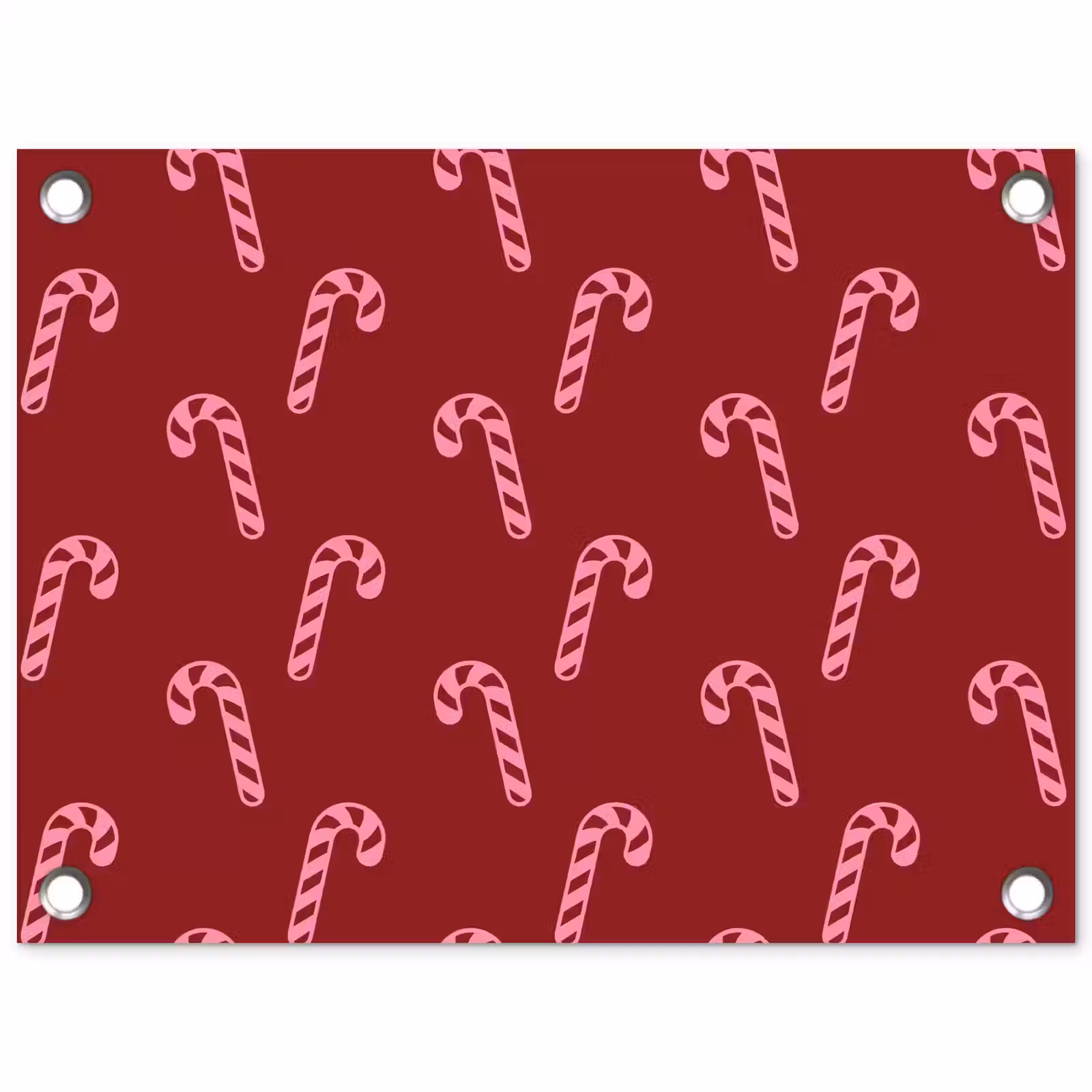 Tuinposter - Kerst - Burgundy - Roze - Zuurstok — 1