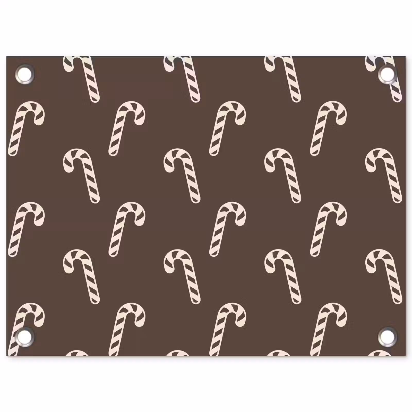 Tuinposter - Kerst - Crème - Taupe - Zuurstok — 1