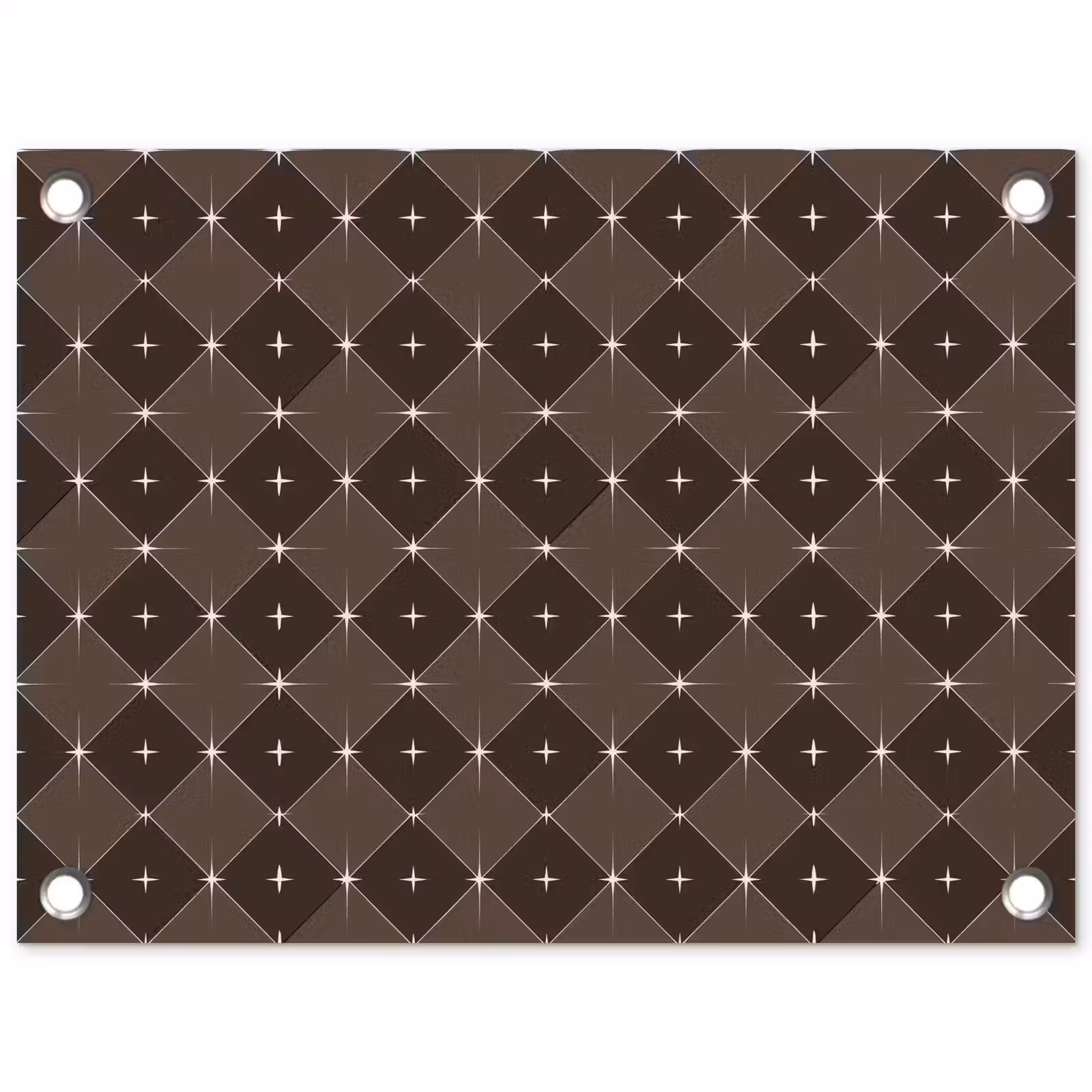 Tuinposter - Ster - Bruin - Taupe - Kerst — 1