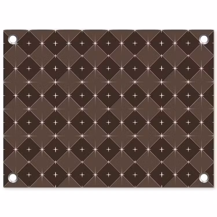 Tuinposter - Ster - Bruin - Taupe - Kerst — 1