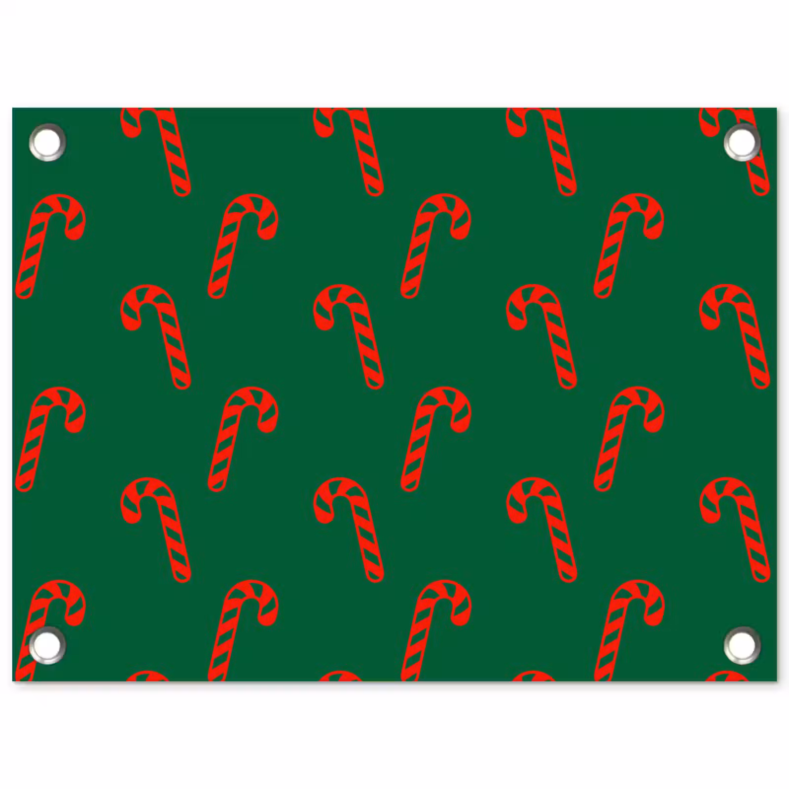 Tuinposter - Kerst - Groen - Rood - Zuurstok — 1