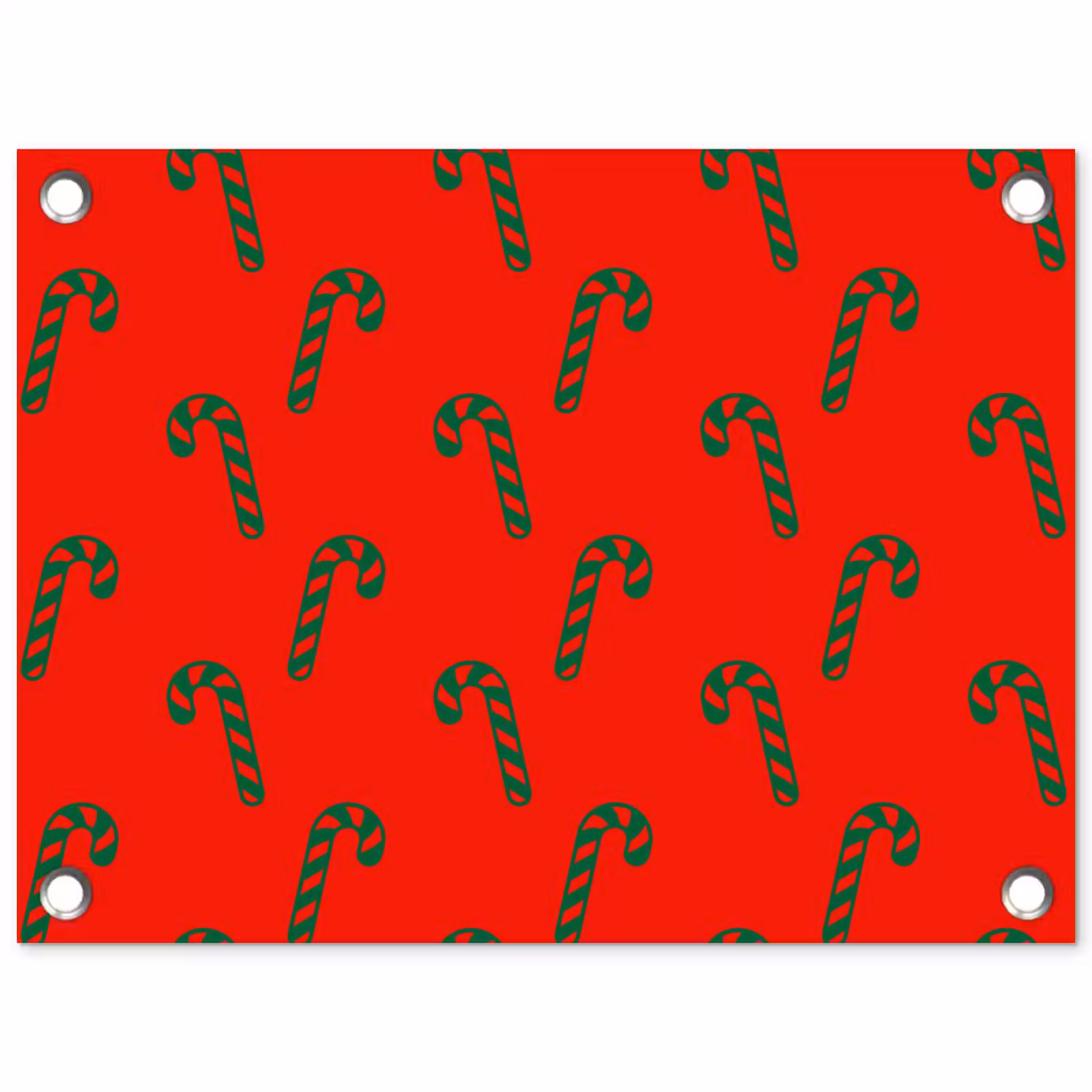 Tuinposter - Kerst - Rood - Groen - Zuurstok — 1