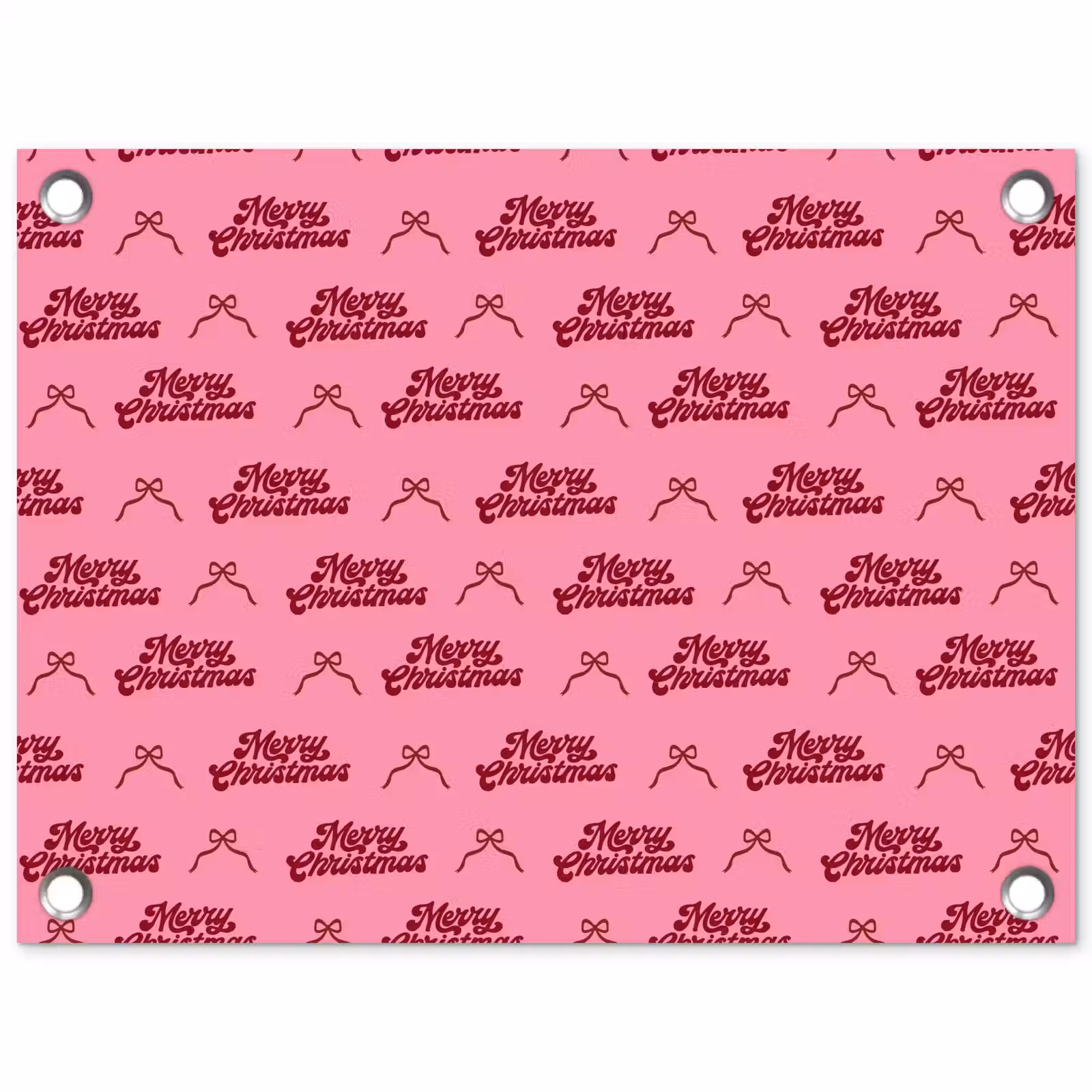 Tuinposter - Tekst - Roze - Rood - Strik — 1