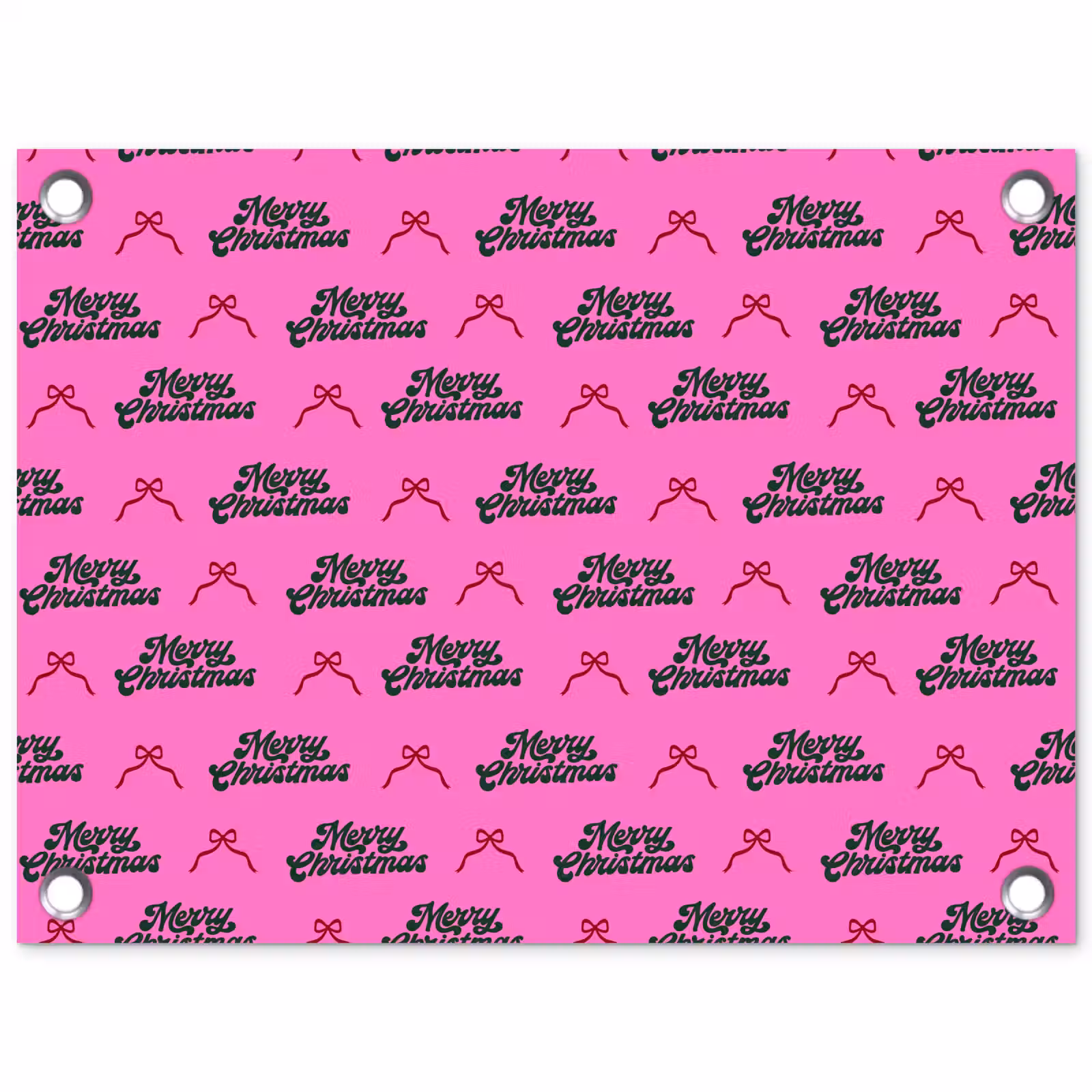 Tuinposter - Tekst - Neon - Roze - Kerst — 1