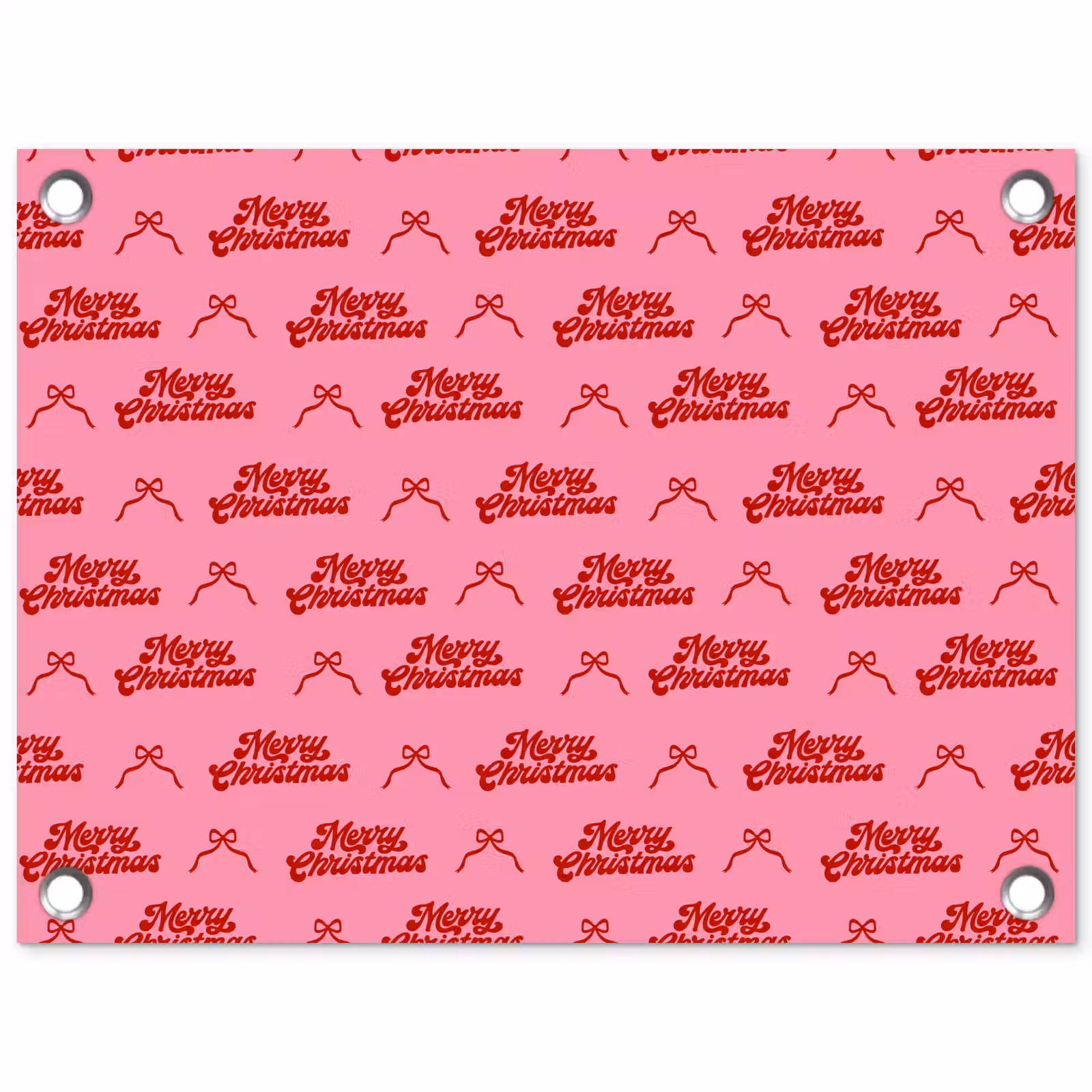 Tuinposter - Tekst - Strik - Rood - Roze — 1
