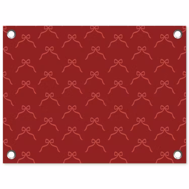 Tuinposter - Strik - Roze - Rood - Kerst — 1